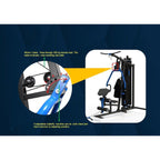 Muscle Motion Light Commercial 3 Station Home Gym + Pec Dec + VKR MSG1000ACD