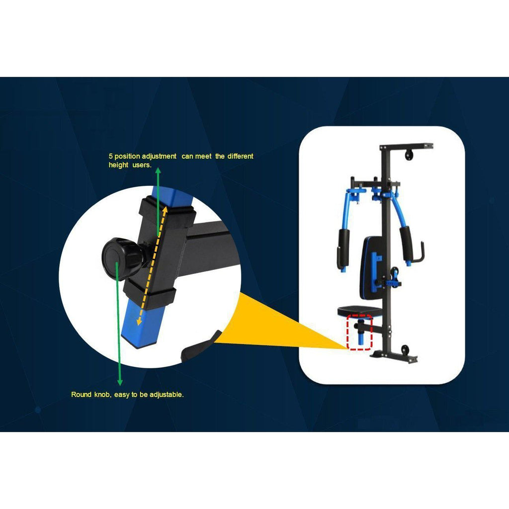 Muscle Motion Light Commercial 3 Station Home Gym + Pec Dec + VKR MSG1000ACD
