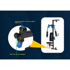 Muscle Motion Light Commercial 3 Station Home Gym + Pec Dec + VKR MSG1000ACD