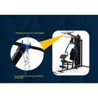 Muscle Motion Light Commercial 3 Station Home Gym + Pec Dec + VKR MSG1000ACD
