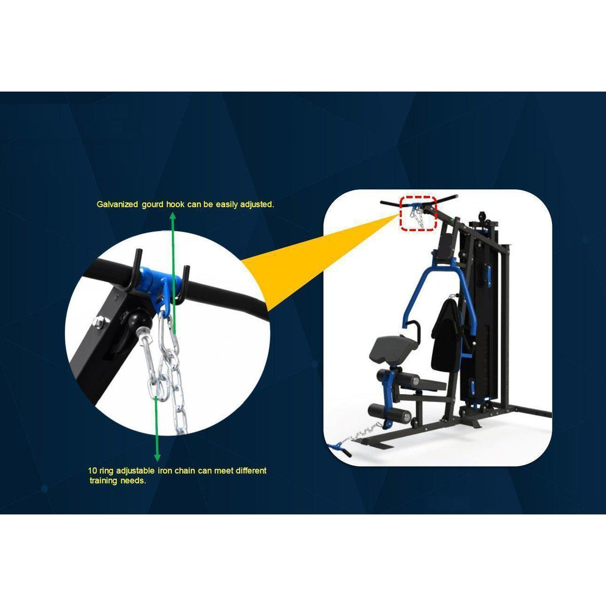 Muscle Motion Light Commercial 3 Station Home Gym + Pec Dec + VKR MSG1000ACD