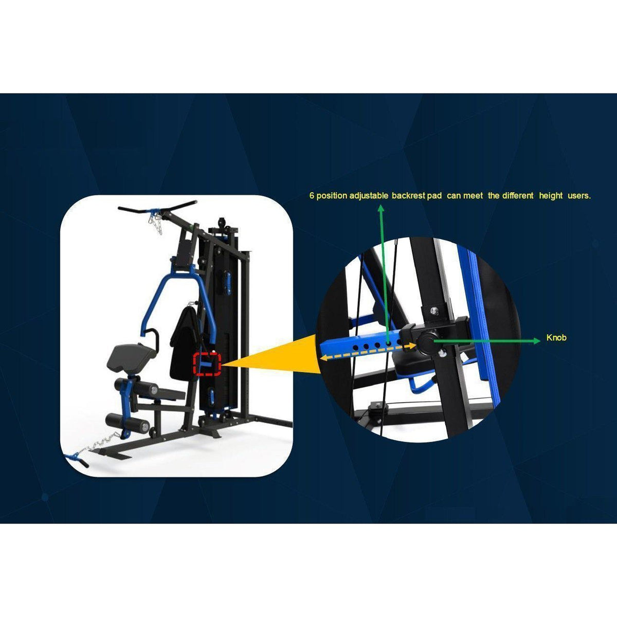 Muscle Motion Light Commercial 3 Station Home Gym + Pec Dec + VKR MSG1000ACD