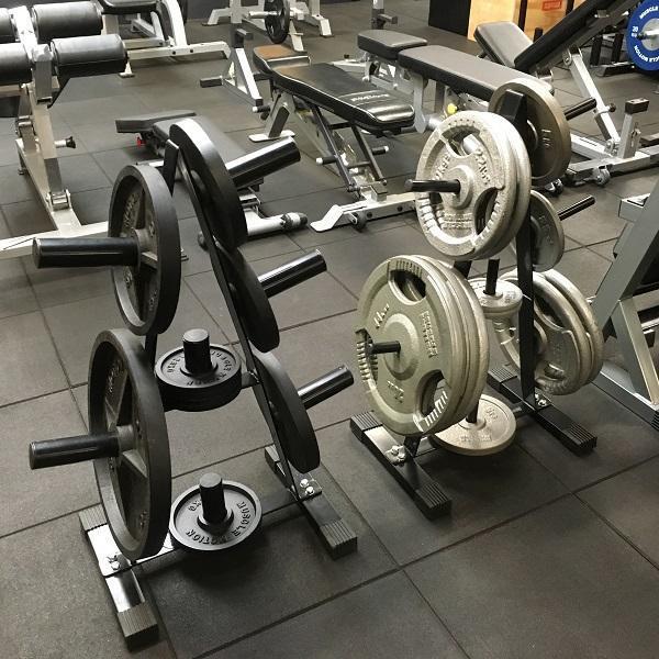 Muscle Motion Olympic Weight Plate Rack