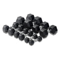 Muscle Motion Rubber Hex Dumbbells Package - 10 Pairs- 1kg to 10kg