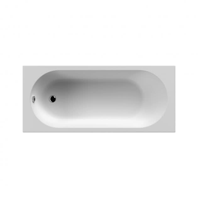 Echo Rectangular Single Ended Bath with Legs - 1700mm x 700mm - White