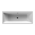 Origin Thin Edge Rectangular Double Ended Bath With Legs - White