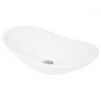 Serenity Oval Countertop Basin - 615mm Wide -  White