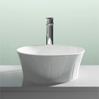 Serenity Round Cloakroom Countertop Basin - 360mm Wide - White