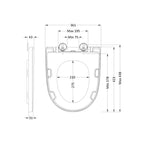 Nio Round Soft Close Toilet Seat - White