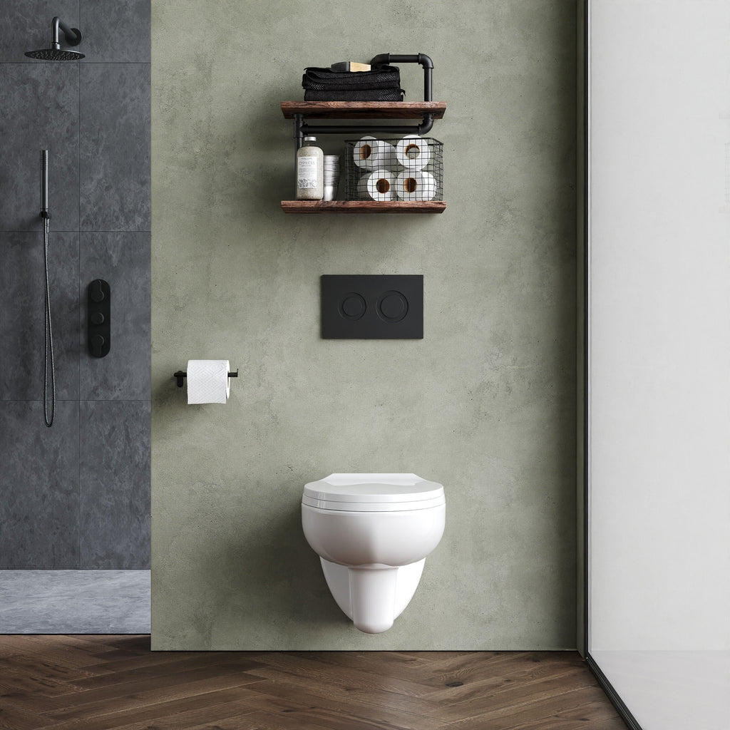 Sydney Modern Wall Hung Toilet with Soft Close Seat - White