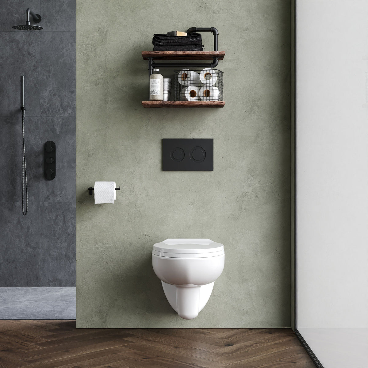 Sydney Modern Wall Hung Toilet with Soft Close Seat - White