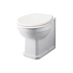 Classique Traditional Back to Wall Toilet with Seat - White