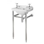 Richmond Rectangular Basin With Washstand - White