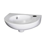 Sydney Rounded Wall Hung Basin - 430mm Wide - 1 TH - White