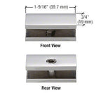 CRL No-Drilled Fixed Panel Glass Clamp [1/4" Glass]