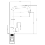 Salina Single Lever Kitchen Tap