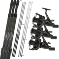 NGT 10ft Profiler Rods x3 & CR60 Reels x3