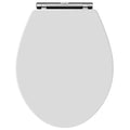 Classique Medium Level Toilet  with Lever Cistern, Seat & Flush Pipe Kit - White
