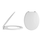 Classique Traditional Back to Wall Toilet with Seat - White