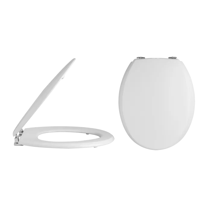Classique Traditional Back to Wall Toilet with Seat - White