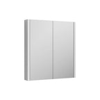 Pebble Non Illuminated Mirror Cabinet - Gloss White