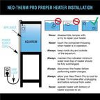 Cobalt Aquatics Neo-Therm Pro Submersible Aquarium Heater (Plastic) - 50 Watt