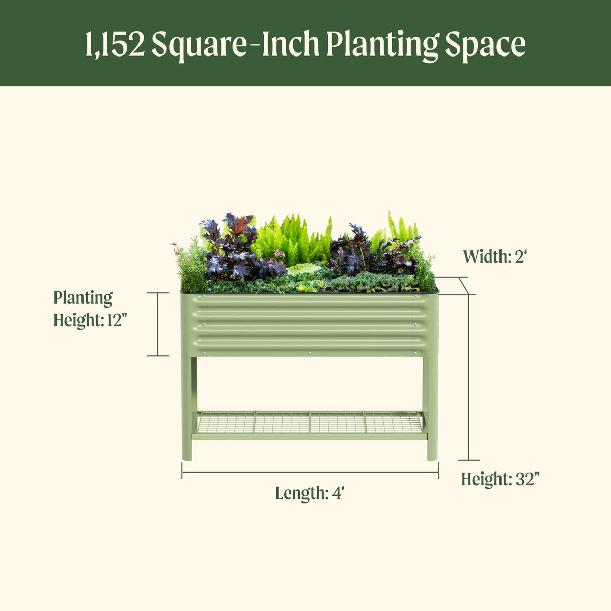 Elevated Garden Bed - 2' x 4'