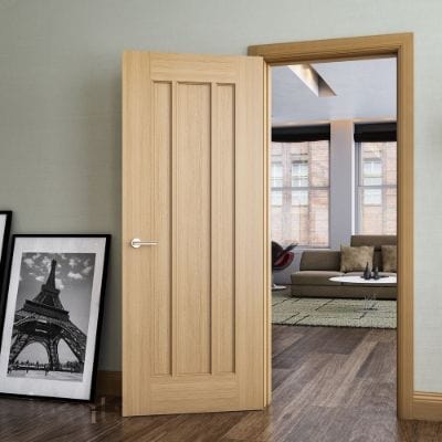 Norwich Oak Unfinished Internal Fire Door FD30 - All Sizes