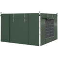 Gazebo Side Panels for 3x3(m) or 3x6(m)Pop Up Gazebo, 2 Pack Sides Replacement, Green