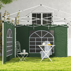 Gazebo Side Panels for 3x3(m) or 3x6(m)Pop Up Gazebo, 2 Pack Sides Replacement, Green