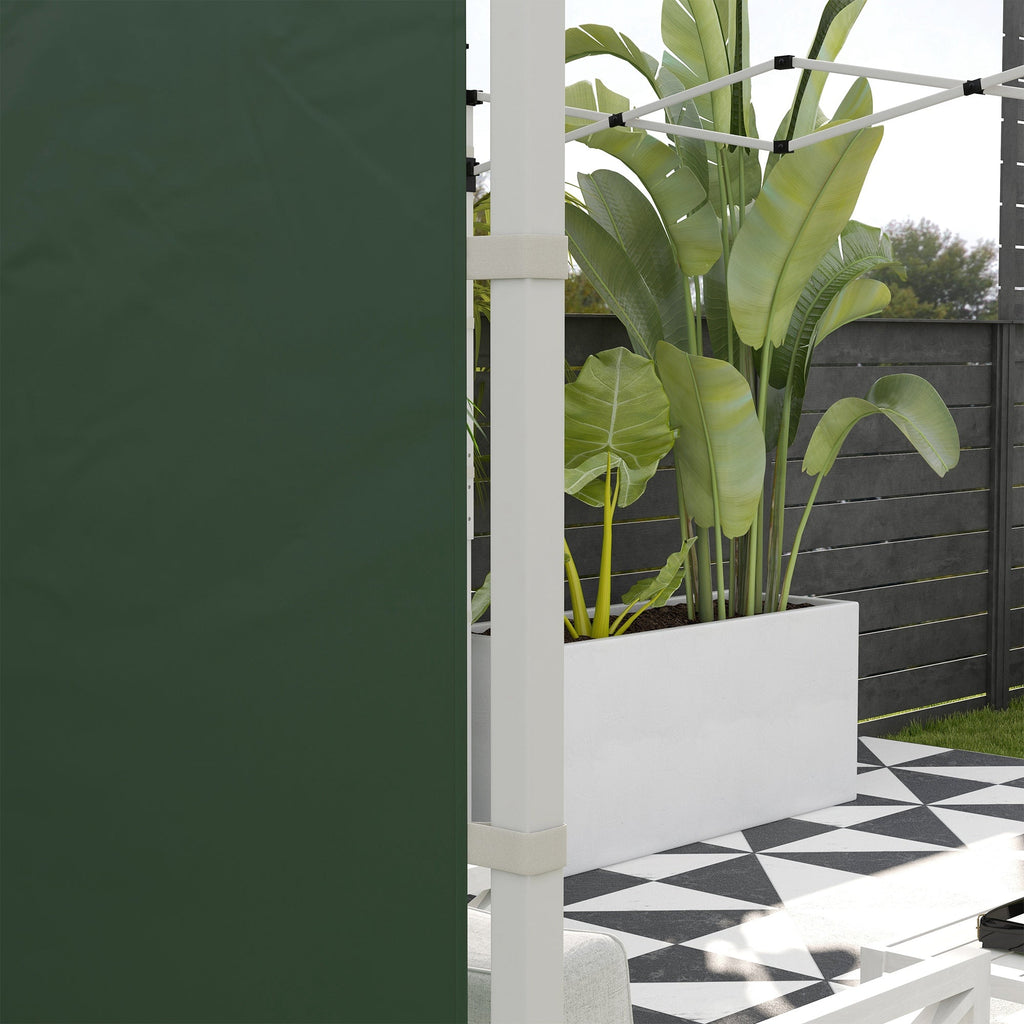 Gazebo Side Panels for 3x3(m) or 3x6(m)Pop Up Gazebo, 2 Pack Sides Replacement, Green