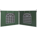 Gazebo Side Panels for 3x3(m) or 3x6(m)Pop Up Gazebo, 2 Pack Sides Replacement, Green