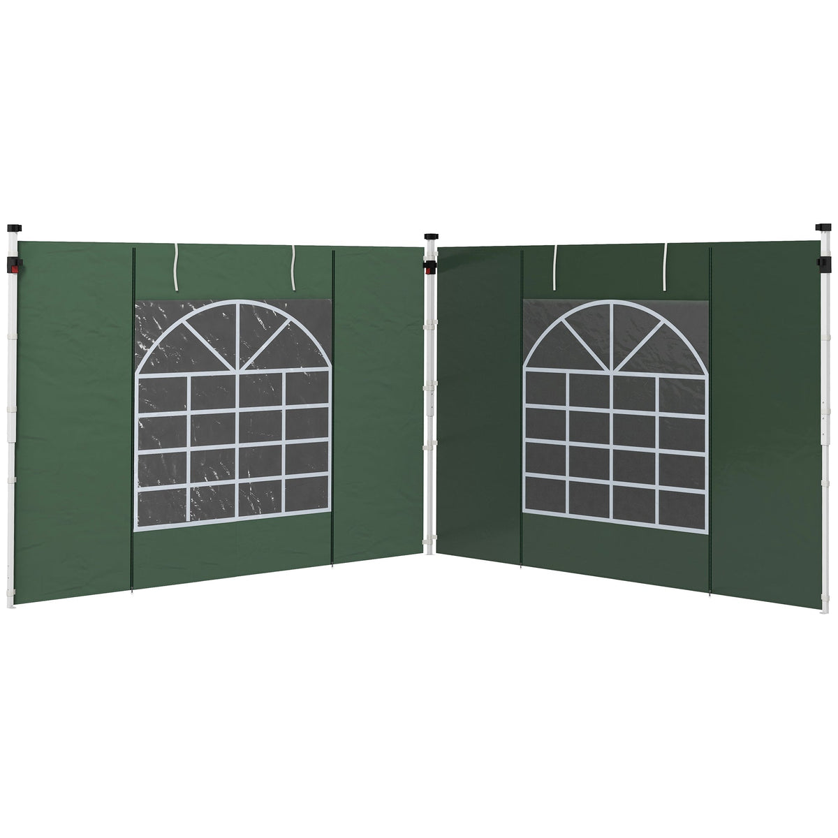 Gazebo Side Panels for 3x3(m) or 3x6(m)Pop Up Gazebo, 2 Pack Sides Replacement, Green