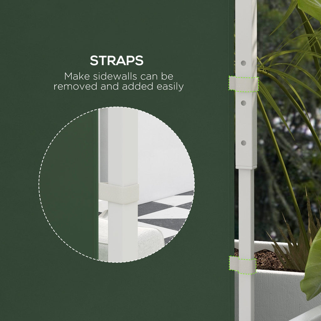 Gazebo Side Panels for 3x3(m) or 3x6(m)Pop Up Gazebo, 2 Pack Sides Replacement, Green