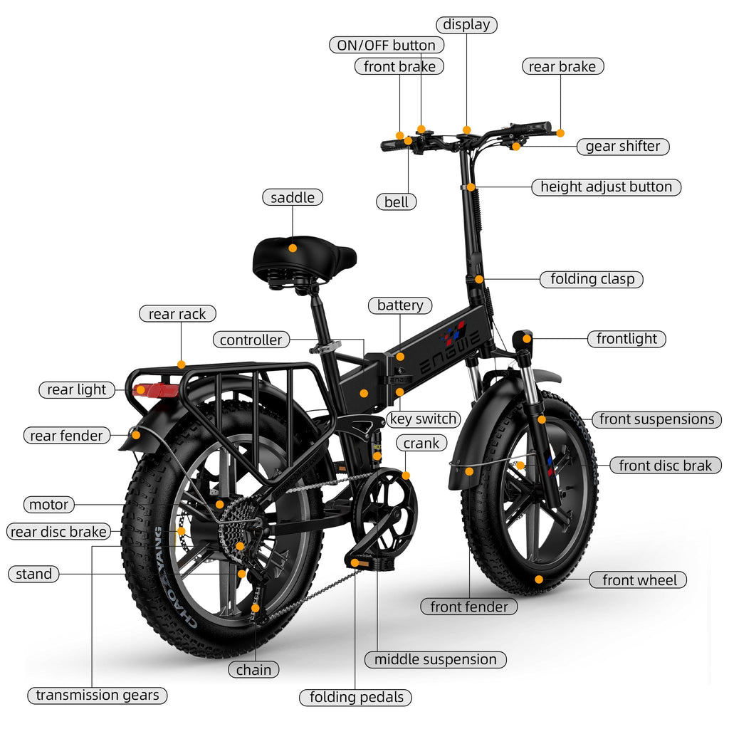 Engwe Engine X Electric Bike Red