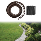 Lawn Border Set, Easy Border 60mm Brown 10m With Pegs