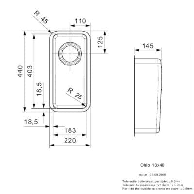 Ohio Integrated Stainless Steel Kitchen Sink - All Sizes