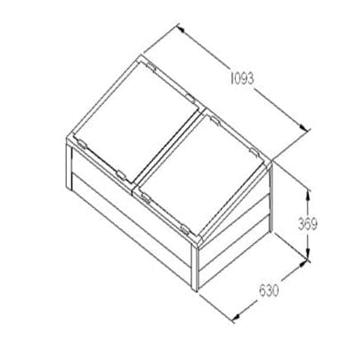Forest Large Timber Cold Frame