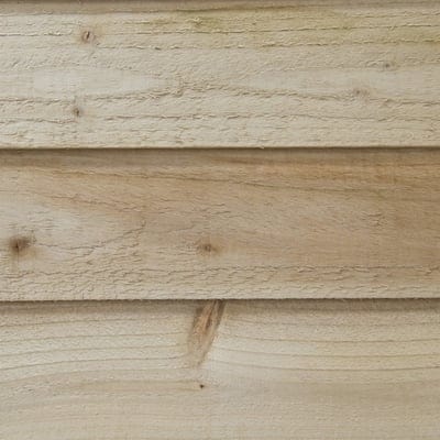 4LIFE Overlap Pressure Treated 8ft x 6ft Apex Shed - Double Door