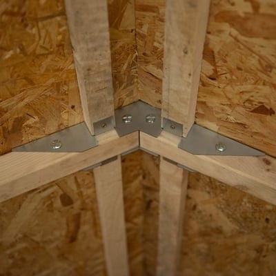 4LIFE Overlap Pressure Treated 8ft x 6ft Apex Shed - Double Door