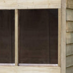 4LIFE Overlap Pressure Treated 8ft x 6ft Apex Shed - Double Door, 4 Windows