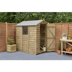 4LIFE Overlap Pressure Treated 6ft x 4ft Apex Shed