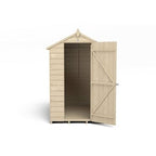 4LIFE Overlap Pressure Treated 6ft x 4ft Apex Shed