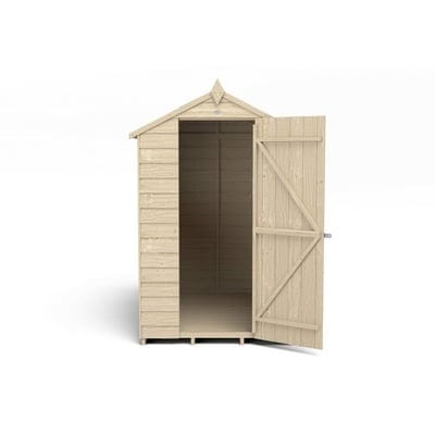 4LIFE Overlap Pressure Treated 6ft x 4ft Apex Shed
