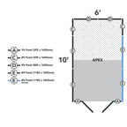 4LIFE Overlap Pressure Treated 10ft x 6ft Apex Shed - Double Door