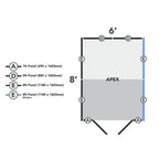 4LIFE Overlap Pressure Treated 8ft x 6ft Apex Shed - Double Door, 4 Windows