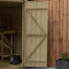 4LIFE Overlap Pressure Treated 8ft x 6ft Apex Shed - Double Door