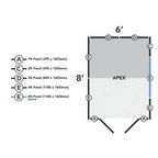 4LIFE Overlap Pressure Treated 8ft x 6ft Apex Shed - Double Door
