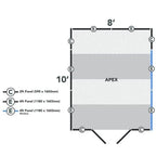 4LIFE Overlap Pressure Treated Apex Shed Double Door - All Sizes