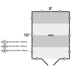 4LIFE Overlap Pressure Treated 10ft x 8ft Apex Shed - Double Door, No Windows